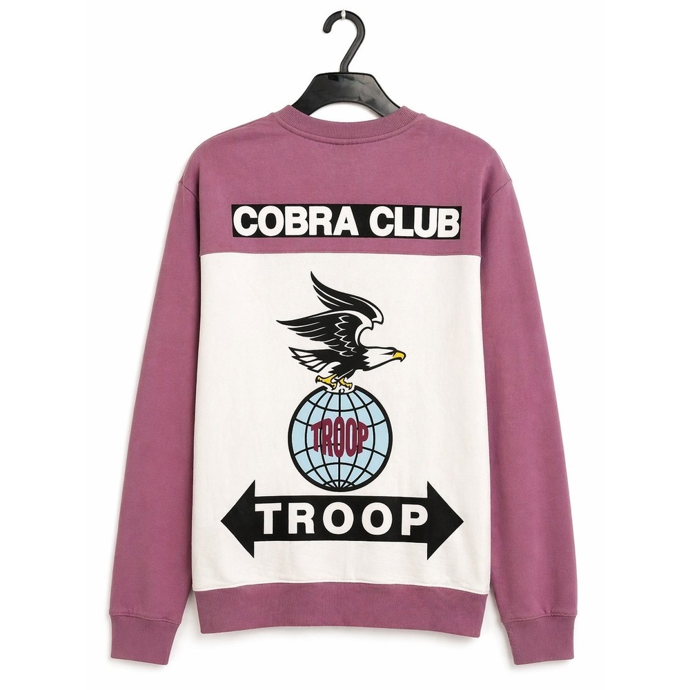 World of TROOP Cobra Club Crew Neck Sweatshirt Men's Large New‎ L100 Excellent